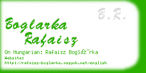 boglarka rafaisz business card